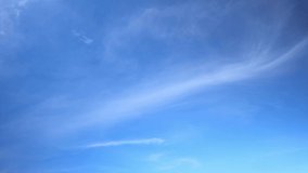 4K sky timelapse : amazing white clouds floating in the blue sky. meteorology concept. clouds background. nature stock footage
