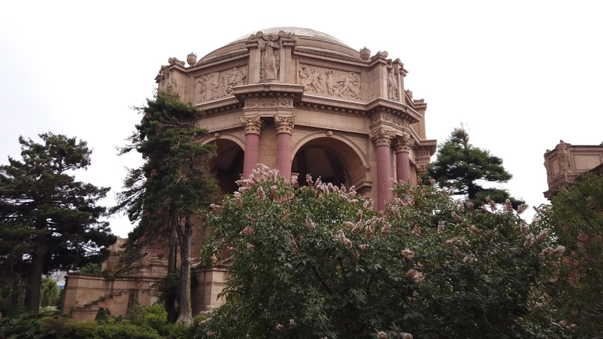 DOLLY - The Palace of Fine Arts is a monumental structure located in the Marina District of San Francisco, California, USA, originally constructed for the 1915 Panama–Pacific International Exposition.