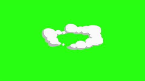 Loop Animation Smoke On Green Screen Stock Footage Video (100% Royalty ...