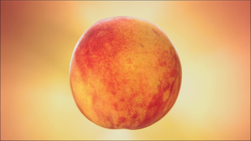 Super Slow Motion of Explosion Peach and Burst Juice and Slices Royalty-Free Stock Footage #1095160445