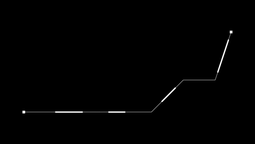 HUD technological template. Line Hud Elements. Measuring arrows with distance counting up and down. More elements in our portfolio.