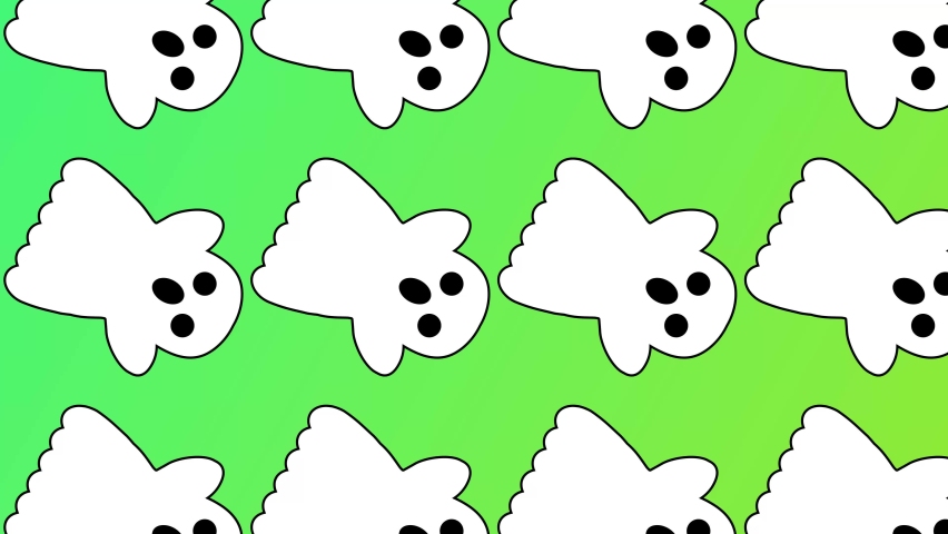 Cute scary ghost. Halloween Simbol.