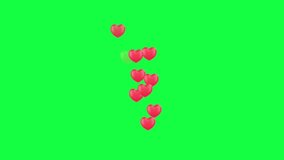 4K Social media Live style animated heart on green screen. 60 FPS - Powered by Shutterstock - Get 15% off with code: PIKWIZARD15