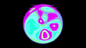 Flashing Neon Glitch Holographic Sphere Overlay Background - Powered by Shutterstock - Get 15% off with code: PIKWIZARD15