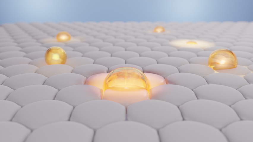 Vitamin C serum rapidly penetrates skin’s surface to enhancing the radiance and revitalize suppleness to skin. Cosmetic product concept. 3D rendering.