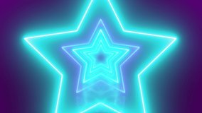 Passing into infinite stars tunnel neon lights - Powered by Shutterstock - Get 15% off with code: PIKWIZARD15