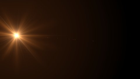 Lens Flare Effect On Black Background Stock Footage Video (100% Royalty