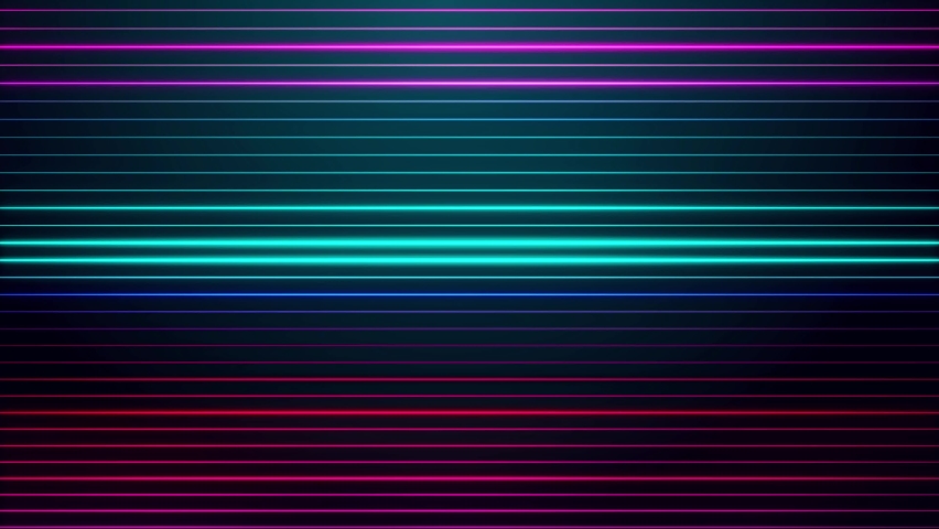Abstract Futuristic Motion Red Bluish Green Horizontal Light Streaks Glowing Straight Lines Background Seamless Loop Royalty-Free Stock Footage #1095315525