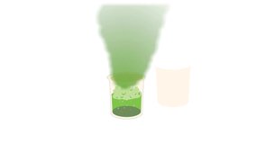 bad Chemical liquid flask, tube background and 2d animation, laboratory test, experiment, medical, chemistry 