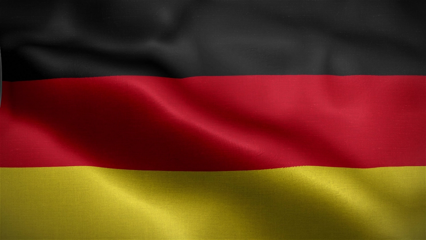 Flag of Germany. flag fluttering in the wind.3d animation of the Germany  flag fluttering in the wind. Royalty-Free Stock Footage #1095331353