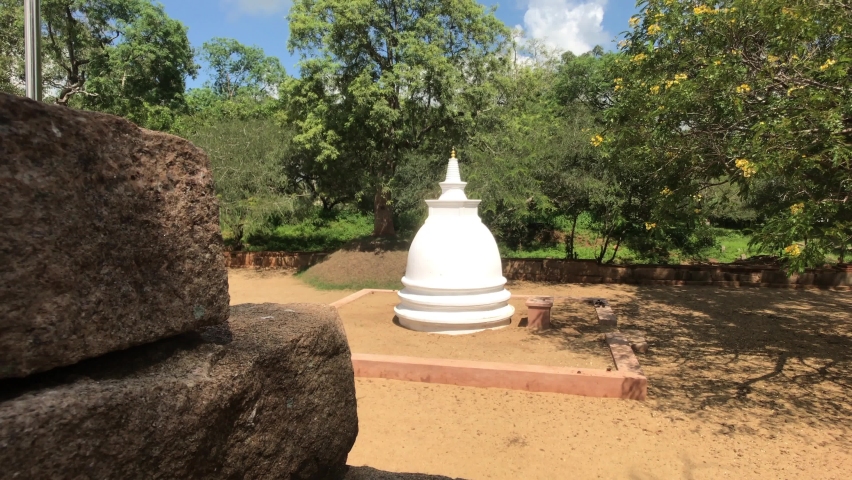Anuradhapura, Sri Lanka, December 2019 - A large stone building