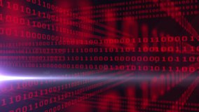 Animation of light trails and binary code on black background. Global computing and data processing concept digitally generated video. - Powered by Shutterstock - Get 15% off with code: PIKWIZARD15