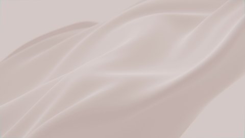 Abstract tenderness beige peach silk background luxury wave cloth satin pastel color fabric. Gold milk liquid wave splash, wavy fluid texture. Fluttering material. 3D animation motion design wallpaperの動画素材