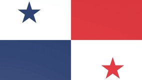 3DCG animation of national flags fluttering in the wind, Panama