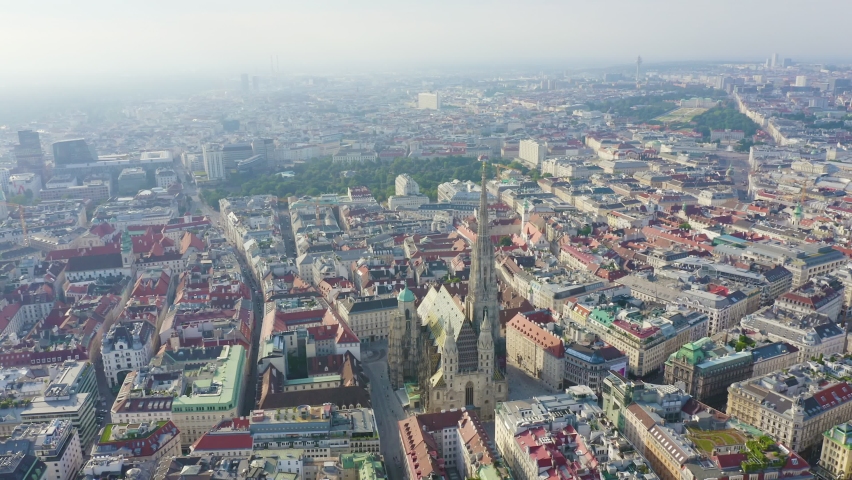 Inscription on video. Vienna, Austria. St. Stephen