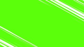 A bright black strip of light exploded. Abstract comic book flashing explosion radial lines on green screen. A bright black strip of light exploded. Lightning flashes of light. Manga frame rate line. 