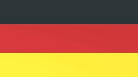 3DCG animation of national flags fluttering in the wind, Germany