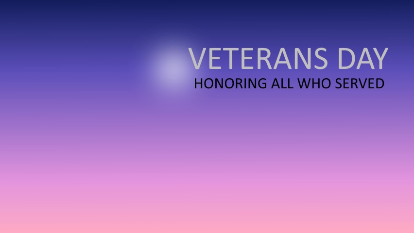 Animated Veterans day celebration footage purple background | Shutterstock HD Video #1095429181