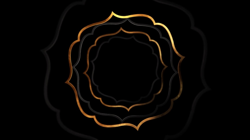 Ramadan Kareem Rich Geometry Pattern Loop Alpha Background Royalty-Free Stock Footage #1095442793