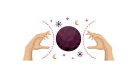 Animation of an astrological illustration. Mystical. - Powered by Shutterstock - Get 15% off with code: PIKWIZARD15