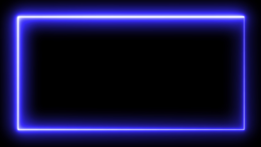  abstract bright neon frame. Luminous neon line of a rectangular path. Web Background Laser Show Royalty-Free Stock Footage #1095472793