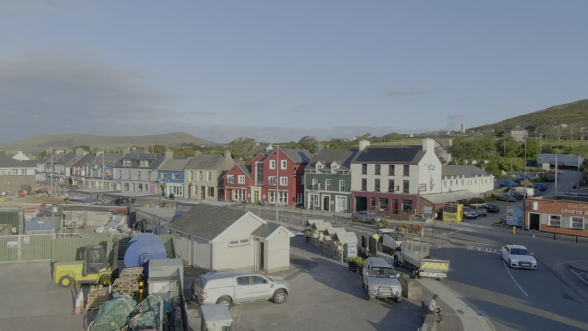 Town of Dingle, Ireland, 4k Aerial