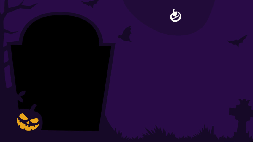 Happy Halloween Vector Animation Alpha Background