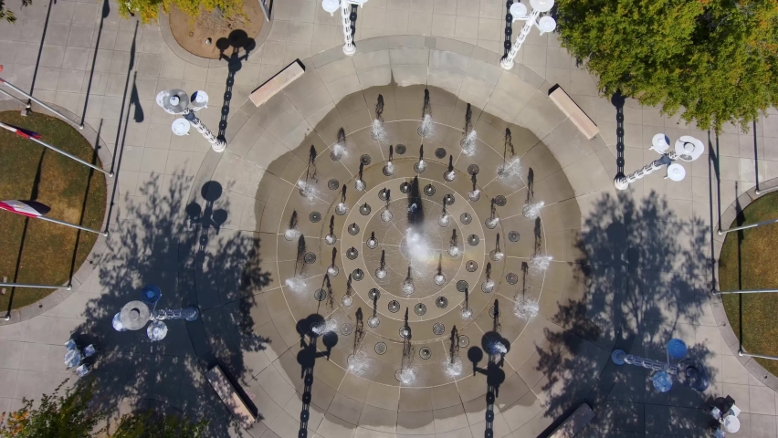 aerial footage of a gorgeous autumn landscape at World