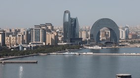Crescent Development Project or The Crescent Bay (formerly known as Caspian Plus) is skyscraper complex which is under construction on the Caspian Sea coast in Baku, Azerbaijan. 