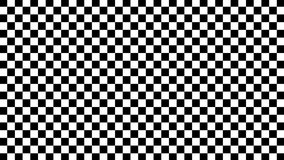 Animated Black and White Geometric Pattern. Isolated Moving Pawn on a Chessboard Background. Abstract Wallpaper. Loop Seamless Stock Footage. 3D Graphic