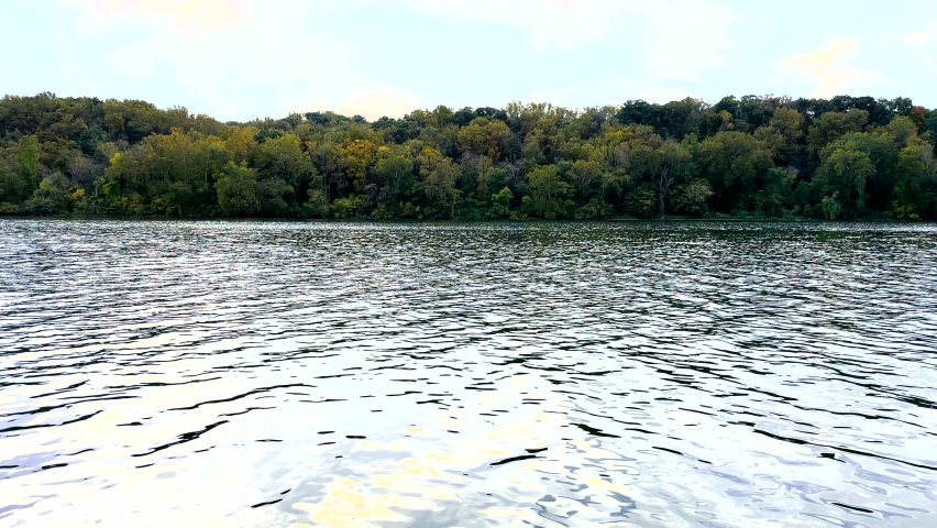 Shimmering mid afternoon water of the Potomac River