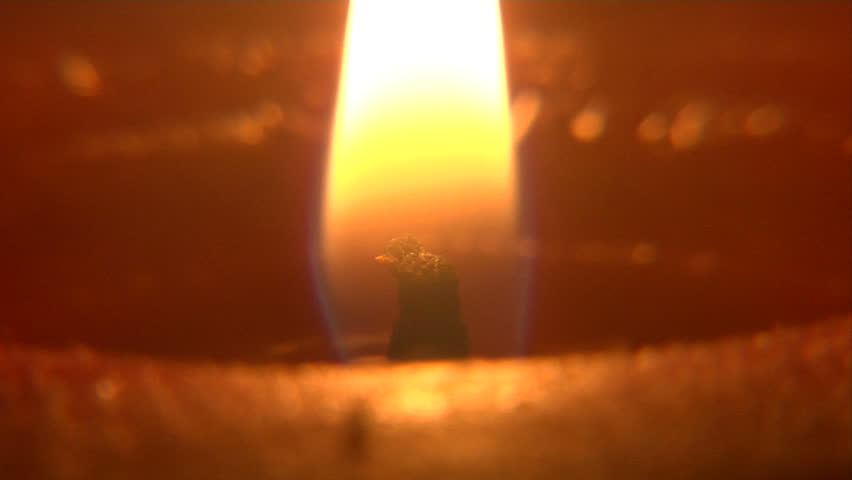 extreme close up shot of a candle burning