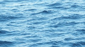 Sea surface. Blue sea waves. DOF