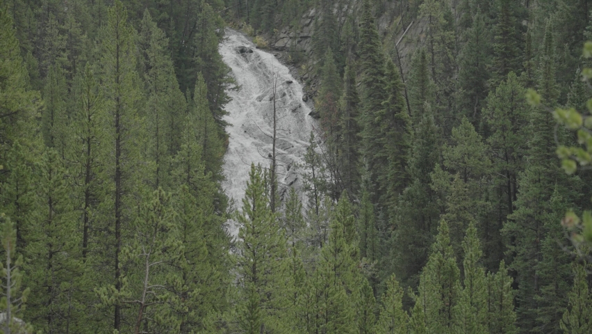 Virginia Cascade Falls Waterfall Roadside Yellowstone National Park Wyoming