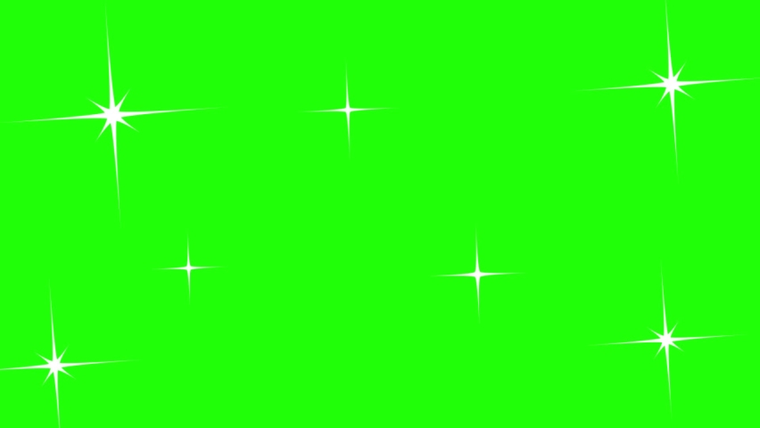 Shining Stars Random Blink With Green Screen Background, Blinking Shining Stars Video | Shutterstock HD Video #1095756417