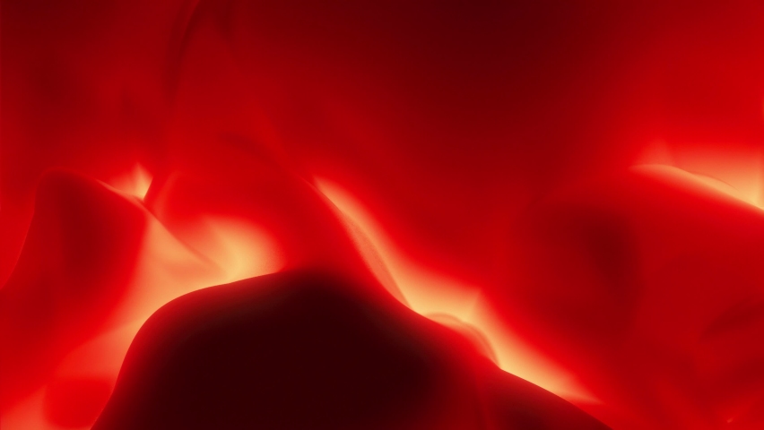 3d rendering volcanic lava floating evolving shiny surface. 4k Abstract colorful fluid lava red plasma fire energy wavy background. 3d looping animation Royalty-Free Stock Footage #1095774179
