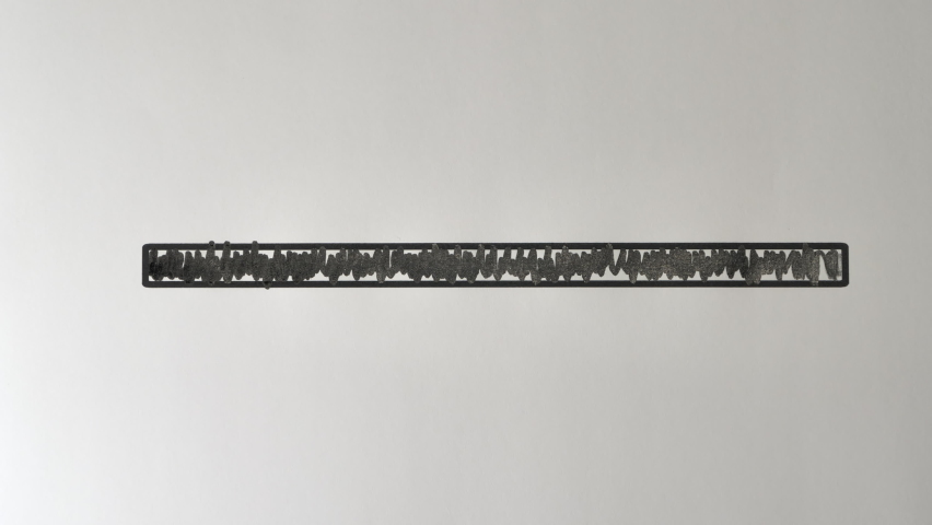 The animated concept idea of the black pen illustrator of the status bar of the loading bar.4k