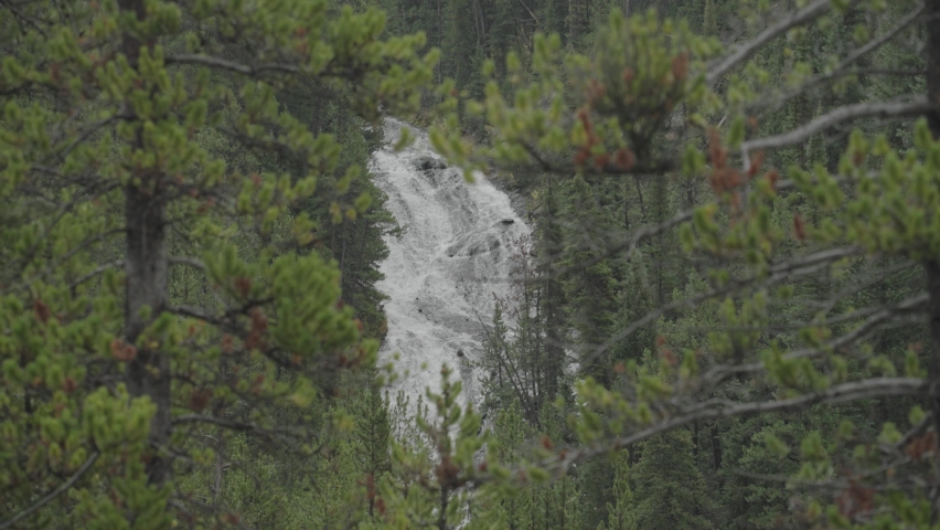 Virginia Cascade Falls Waterfall Roadside Yellowstone National Park Wyoming