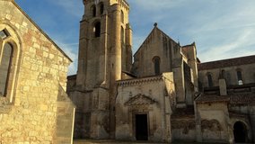 Abbey of Santa Maria la Real de Las Huelgas - Burgos, Castile and Leon, Spain . High quality 4k footage