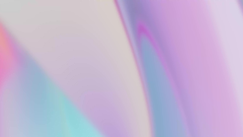 Stylish 3D Abstract Animation Color Wavy Smooth Wall. Concept Multicolor Liquid Pattern. Purple Blue Wavy Reflection Surface Macro. Trendy Colorful Fluid Abstraction Flow. Beautiful Gradient Texture Royalty-Free Stock Footage #1095896687