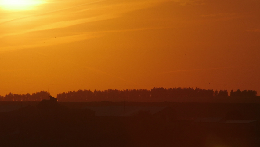  Beautiful Red Sunset Time Lapse 4k video.
