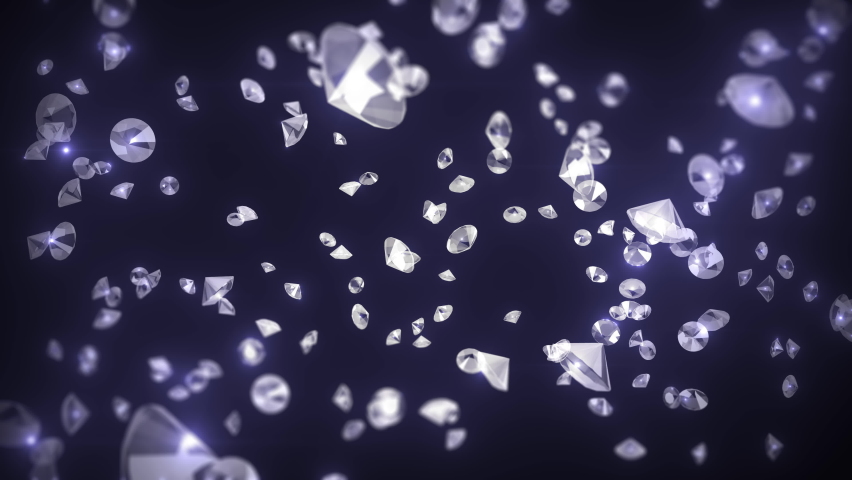 Beautiful Shiny Sparkling Diamond Gems Seamless Loop Motion Background 3d Animation Royalty-Free Stock Footage #1095940097