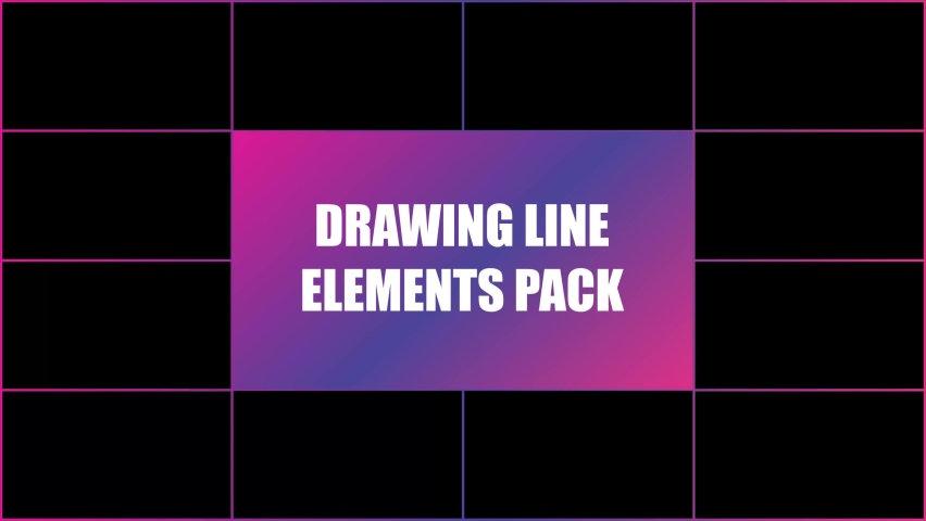 Set of Accent and Underline Elements. White Highlight Elements, Hand drawn circles, frames, dividers, arrows, dots, underlines, dots, curves. Doodle loop animation with Alpha channel.