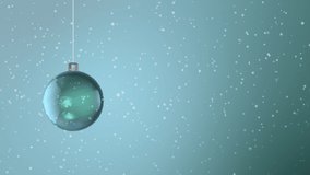 Glass Christmas ball loop animation background - Powered by Shutterstock - Get 15% off with code: PIKWIZARD15