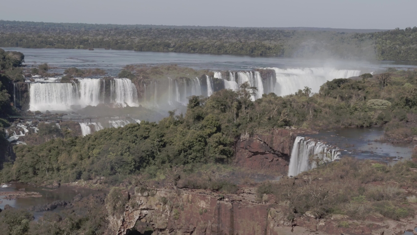 Iguaz´u Falls and triple frontier, Argentina, Brazil and Paraguay