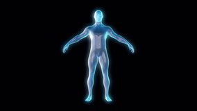 360 degree rotating male 3d body model on x-ray - Powered by Shutterstock - Get 15% off with code: PIKWIZARD15
