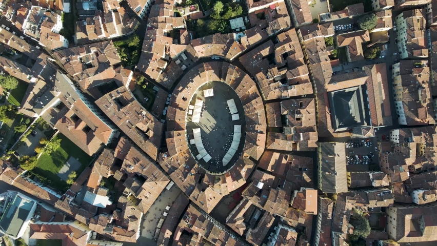 Aerial view of Piazza dell