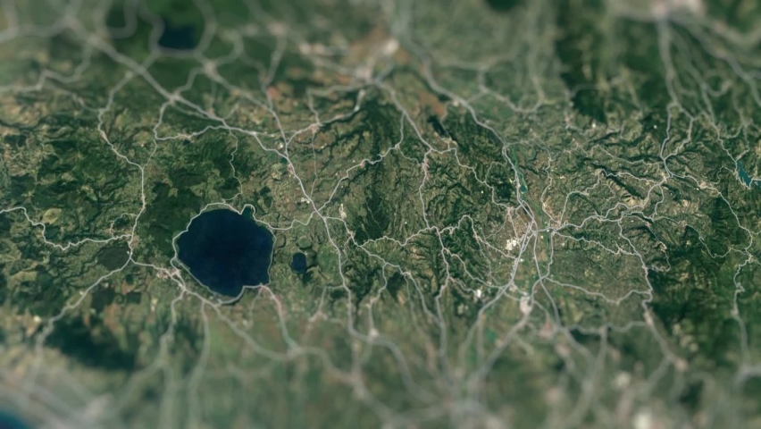 Rome Italy City On Physical World Map