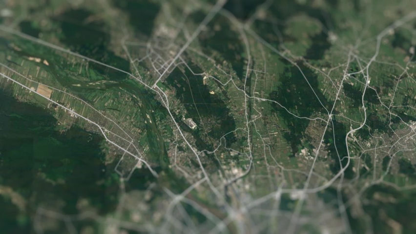 Warszawa Poland City On Physical World Map