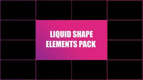 Liquid Shapes And Transitions is a smooth animated motion graphics pack. Just drop it into your project. Alpha channel included. Works with any video edition software.